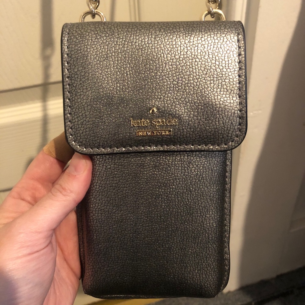 Kate Spade Gunmetal Phone Purse - Brand New!